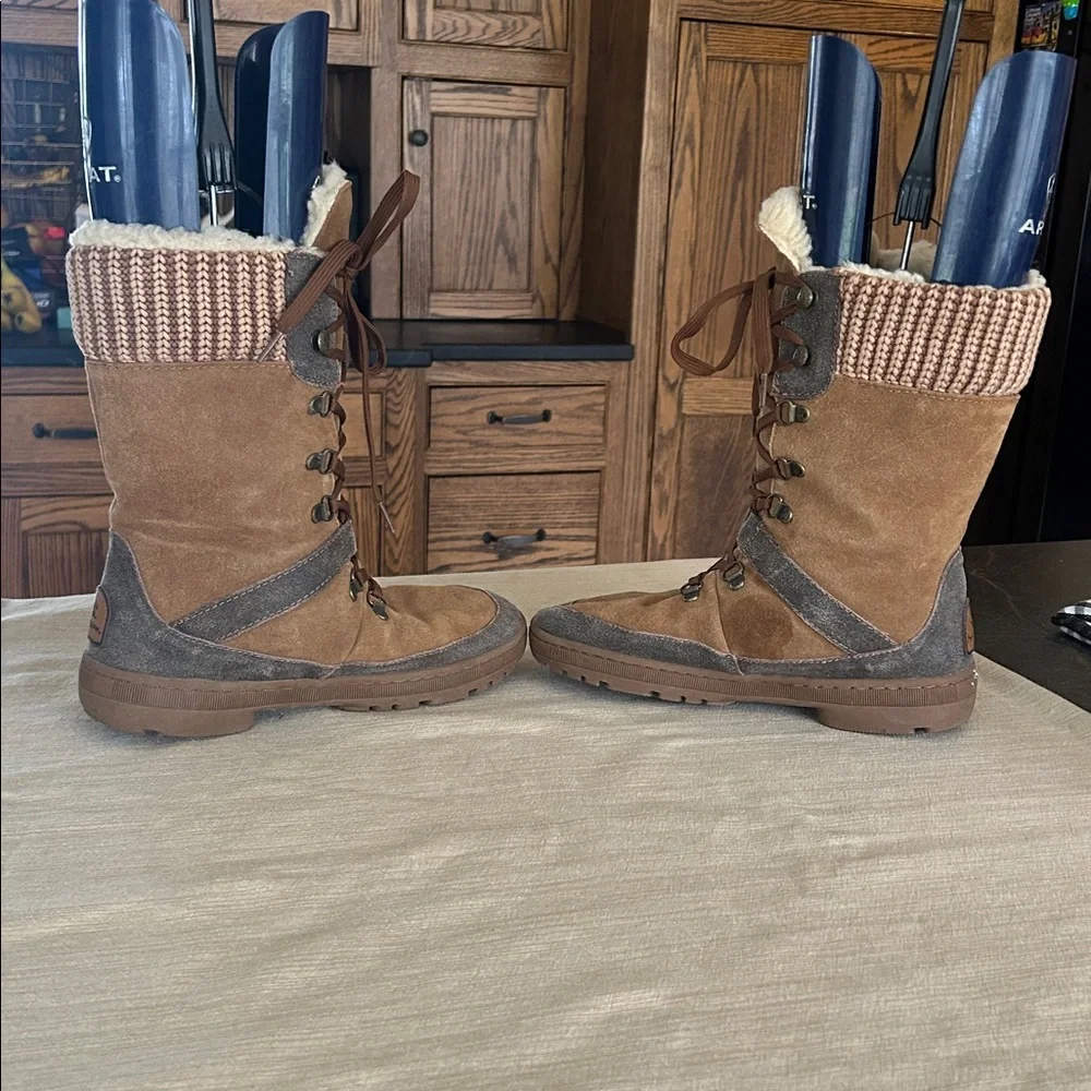Bearpaw Serena Suede Winter Lace Up Boot‎
